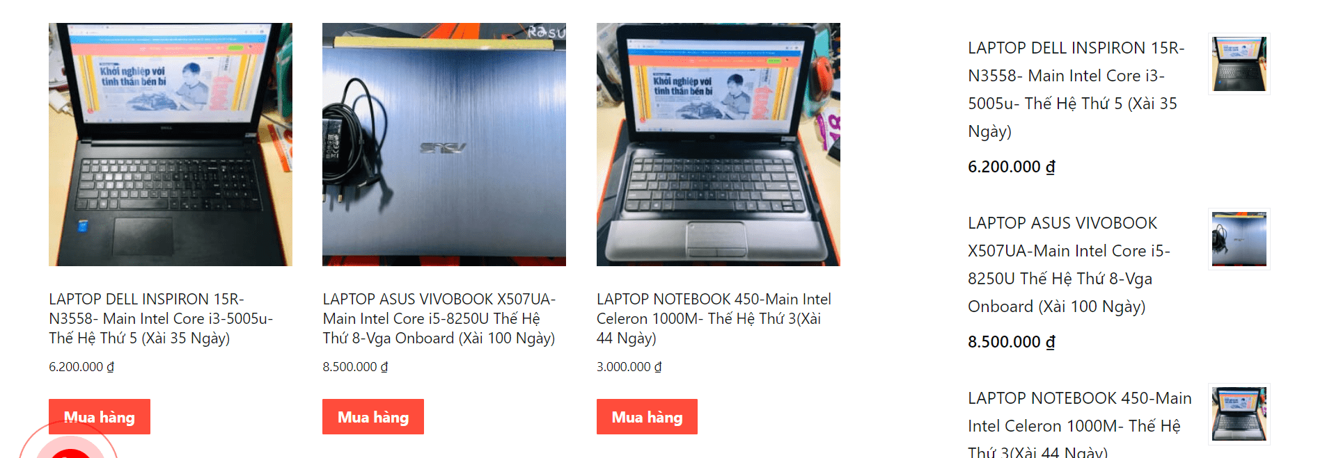 laptop cũ Cần Thơ