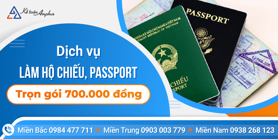 Kế toán Anpha - đơn vị cung cấp dịch vụ làm hộ chiếu online uy tín toàn quốc
