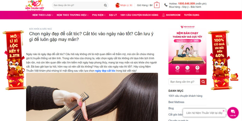 Top 5 Web xem ngày cắt tóc may mắn 12 tháng trong năm miễn phí